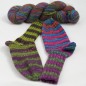 Preview: Lion Socks - Merinosockenwolle 100 g "Flower bed self-striping"
