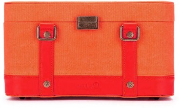 DellaQ Train Case - Maker's Train Case - Orange-