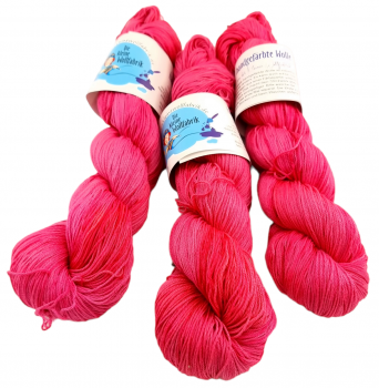 handgefärbte Soft-Cotton, Baumwolle "Pink Kiss"