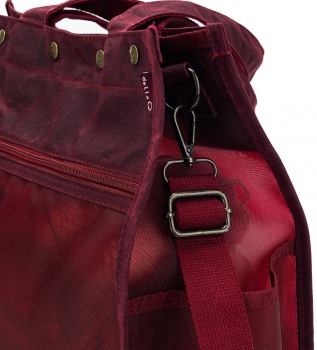 Maker's Tall Mesh Tote - Red-