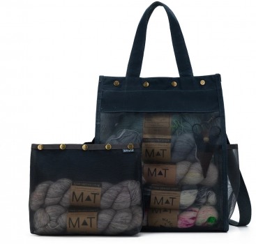 Maker's Tall Mesh Tote - Blue-