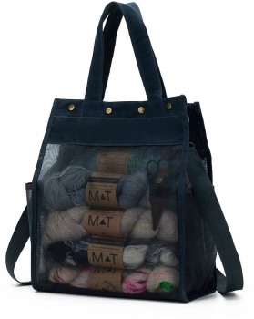 Maker's Tall Mesh Tote - Blue-