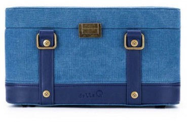 DellaQ Train Case - Maker's Train Case - Indigo -