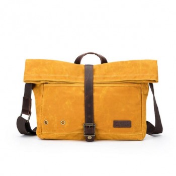 DELLA Q Roll Top Tasche - Senf