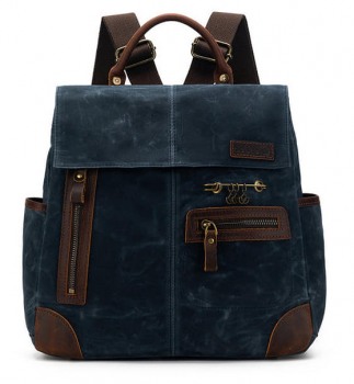 DELLA Q Midi Rucksack - Blau -