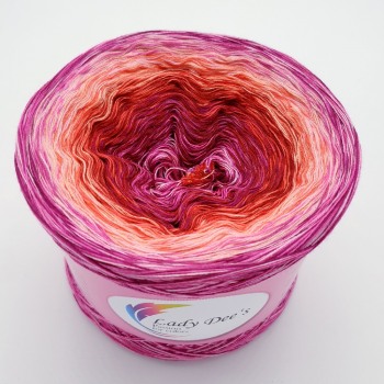 gefachte Wolle von Lady D "Hippie Traum Lilly" 250g