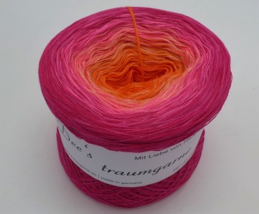 gefachte Wolle von Lady D "Hot Summer" 250g