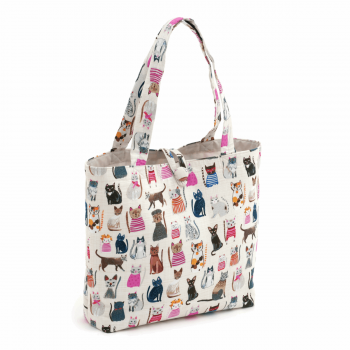 Strickhandtasche "cats in jumpers"