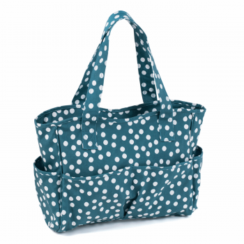 Strickhandtasche "Teal Spot"