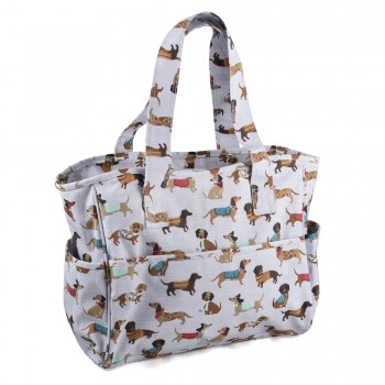 Strickhandtasche "Der Dackel"