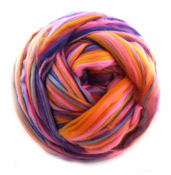 multicolor Merino-Kammzug "Shake the room"