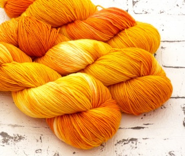 Kuschelsockenwolle Hightwist "Sunrise Orange" (Atelier Zitron)