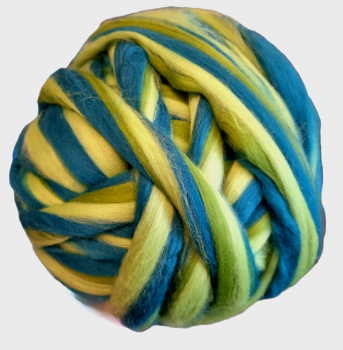 multicolor Merino-Kammzug "Apfelbaum"