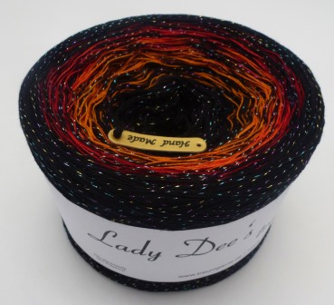 gefachte Wolle von Lady D "Wunder der Farben S05" 250g