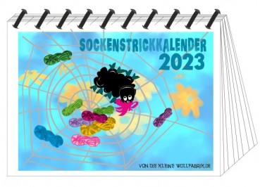 Strickkalender 2023, mit 12 Sockenstrickanleitungen
