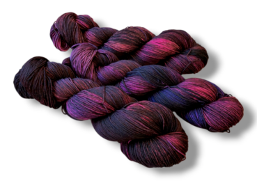 Wöllkchenwolle, mehr als Sockenwolle, extrafeine Merino "Kirschglut"