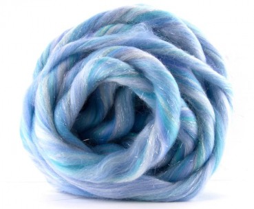 Merino-Glitzer Kammzug "dahingeschmolzen..."