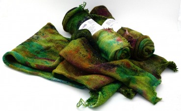 Sock Blank, single knit "Turtleclover" mit Glitzer