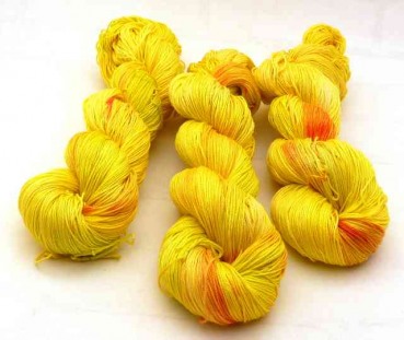 handgefärbte Soft-Cotton, Baumwolle "Pikatchu"