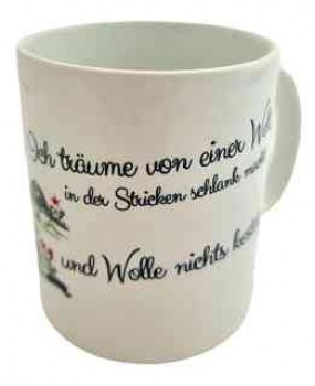 Tasse " Ich träume von einer Welt ...."