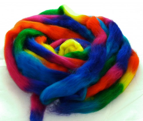 Space Merino-Kammzug "Rainbow"