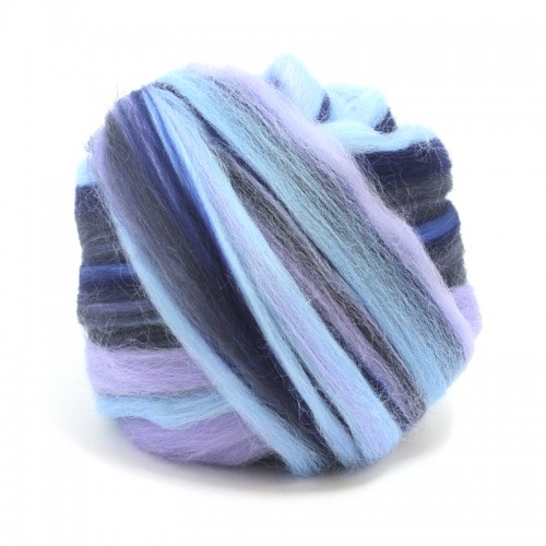 multicolor Merino-Kammzug "Typhoon"