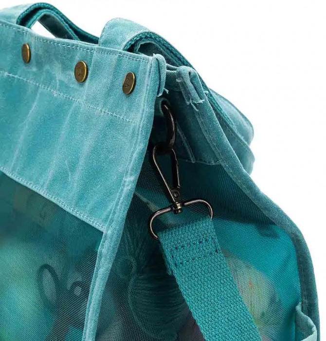 Maker's Tall Mesh Tote - Teal-