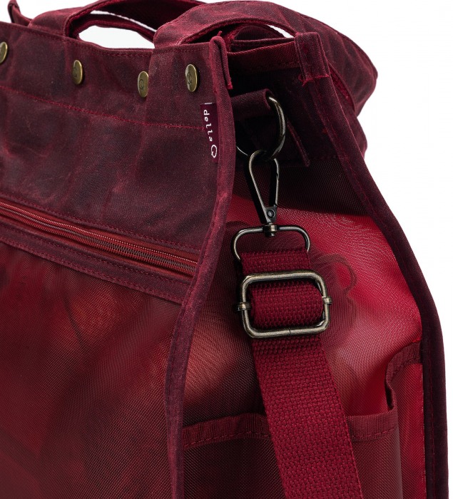 Maker's Tall Mesh Tote - Red-