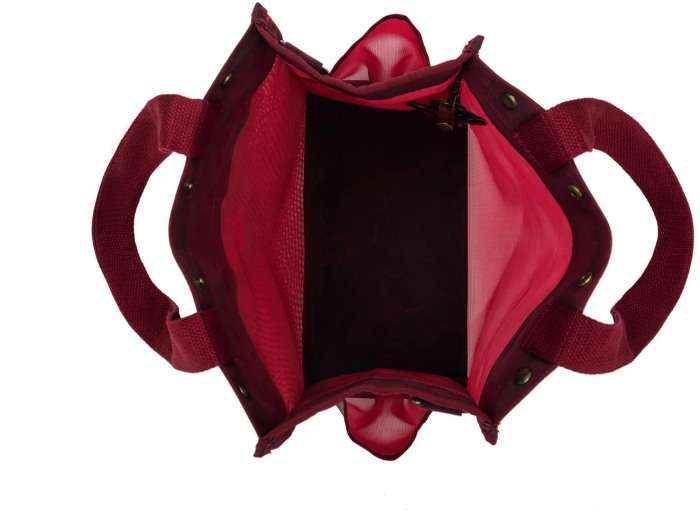Maker's Tall Mesh Tote - Red-