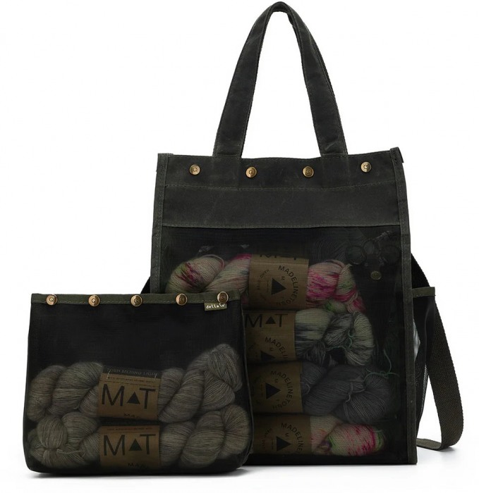 Maker's Tall Mesh Tote - Olive-