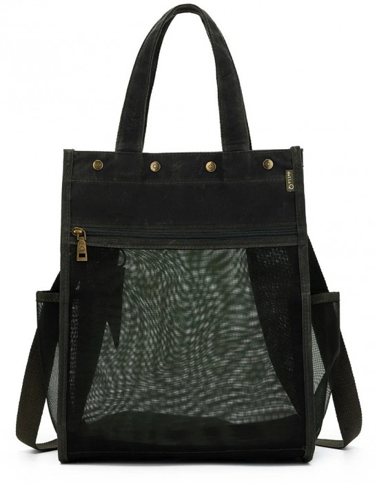 Maker's Tall Mesh Tote - Blue-