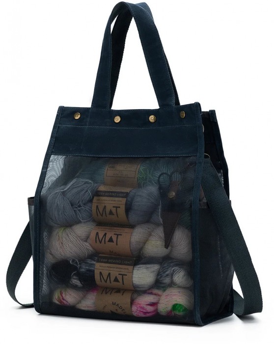 Maker's Tall Mesh Tote - Blue-