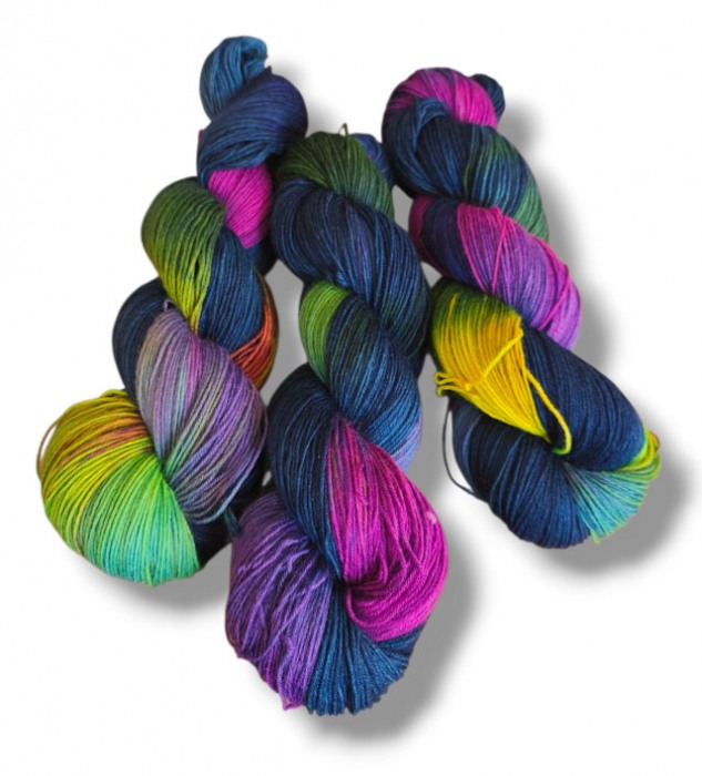 Sockenwolle, "Neon Pop"  (Atelier Zitron)