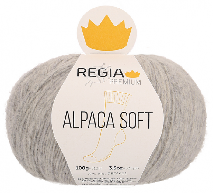 REGIA PREMIUM Alpaca Soft "090" - Hellgrau