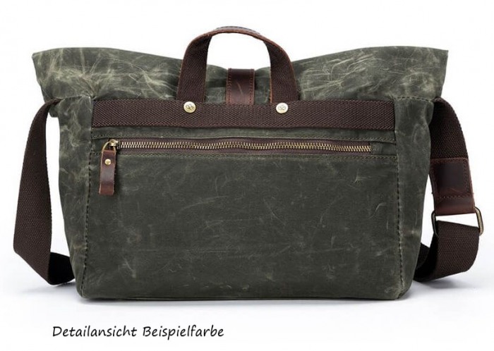 DELLA Q Roll Top Tasche - Blau -