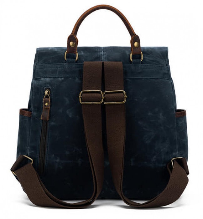 DELLA Q Midi Rucksack - Blau -