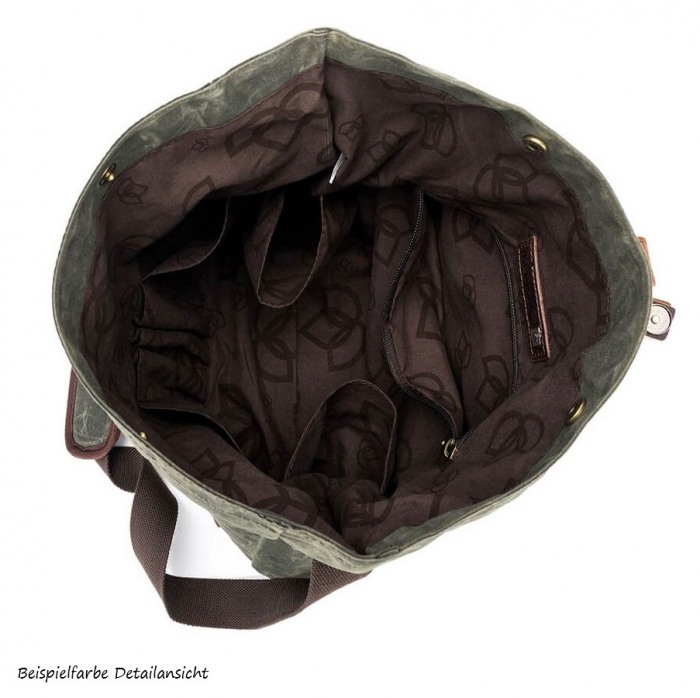 DELLA Q Roll Top Tasche - Senf