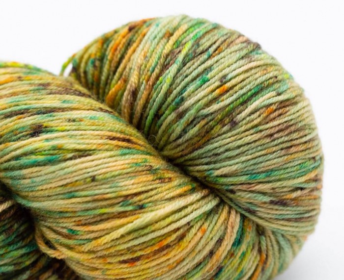 Lion Socks - Merinosockenwolle 100 g "After-the-rain-spreckled-chaotic"
