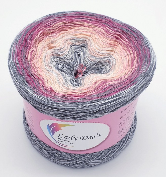 gefachte Wolle von Lady D "Mary Ann" 200g