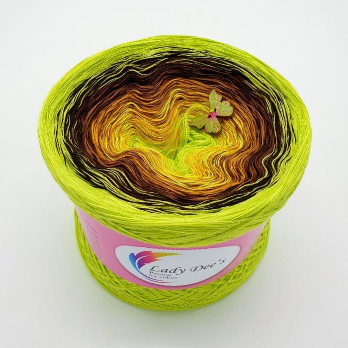 gefachte Wolle von Lady D "Hippie Lady - Carmen" 250g