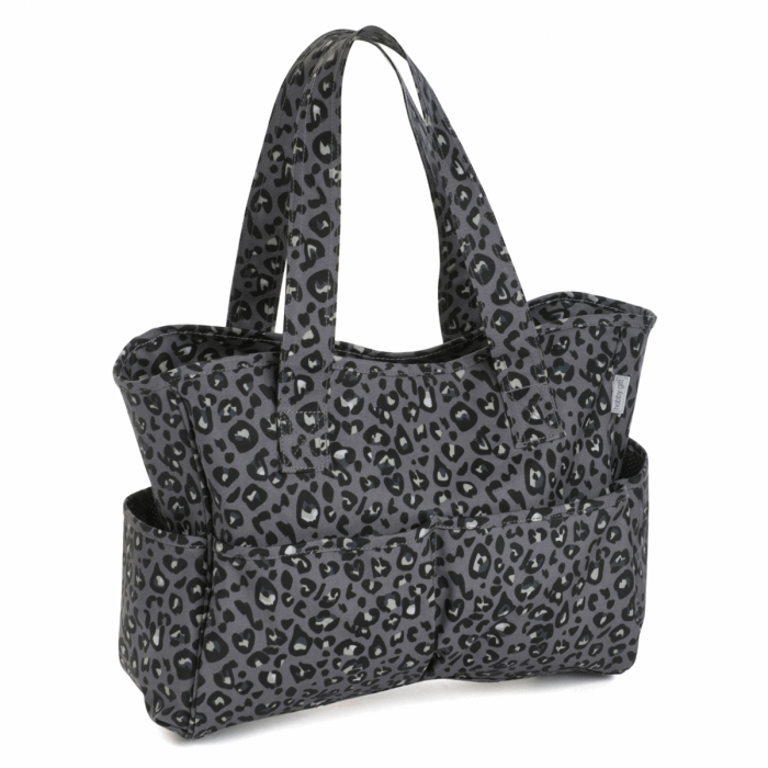 Strickhandtasche "Black Leo“