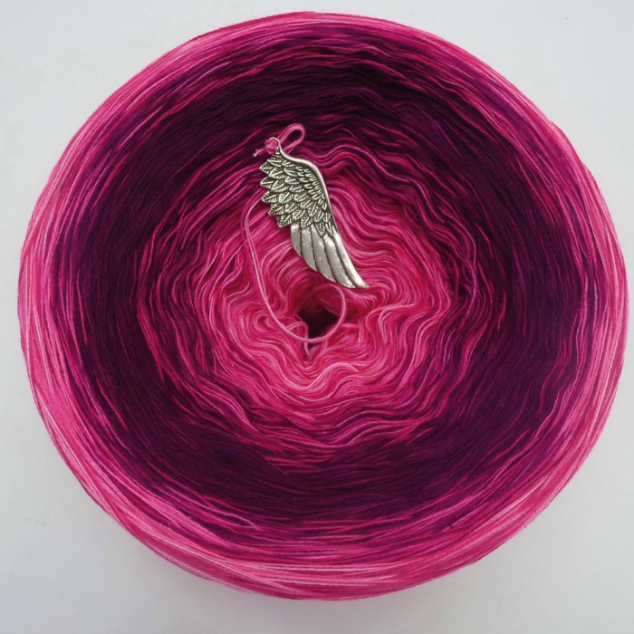 gefachte Wolle von Lady D "Spieglein No.5" 250g