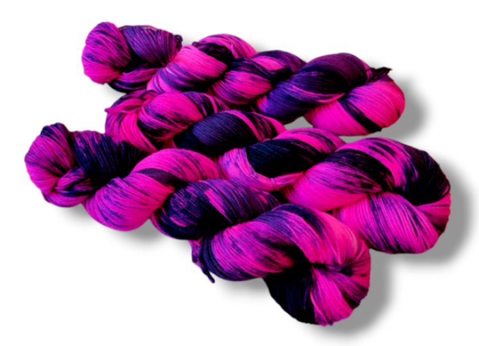 Wöllkchenwolle, mehr als Sockenwolle, extrafeine Merino "Pink Poison"