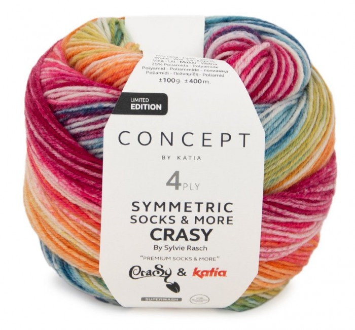 Crasy Symetric Socks (Katia) -105-