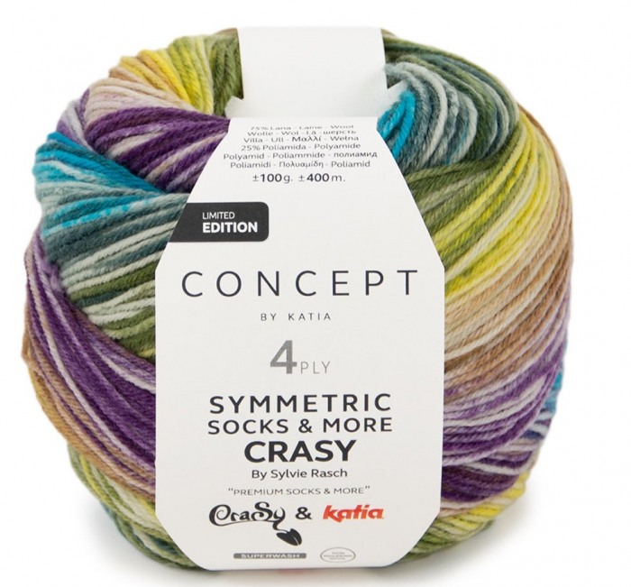 Crasy Symetric Socks (Katia) -104-