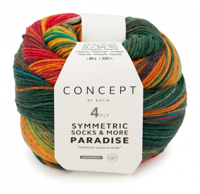 Paradise Symetric Socks (Katia) -45-
