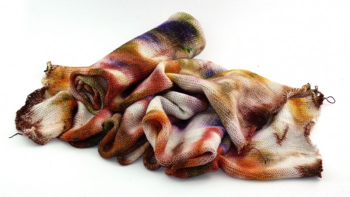 Sock Blank, single knit "Pecan" mit Glitzer