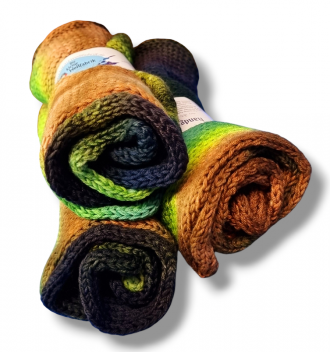 Sock Blank, double knit "burned way"