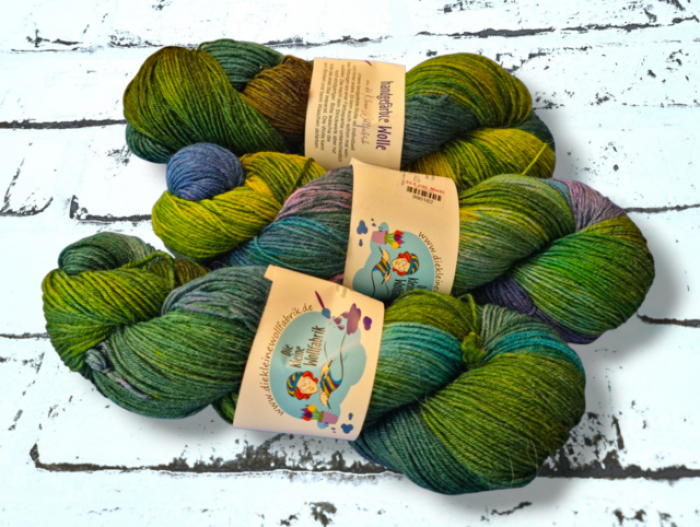 Alpaka-Sockenwolle, Noble Socks "'Gurkennebel" (Lanartus)