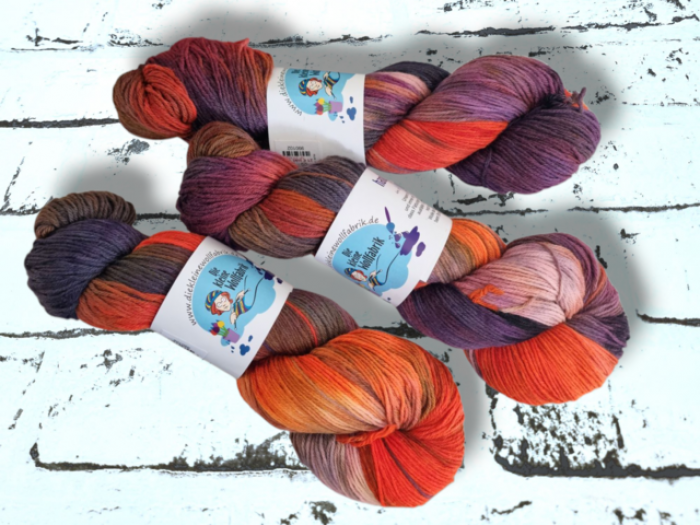 Kuschelsockenwolle Hightwist "Sonnensturm" (Atelier Zitron)
